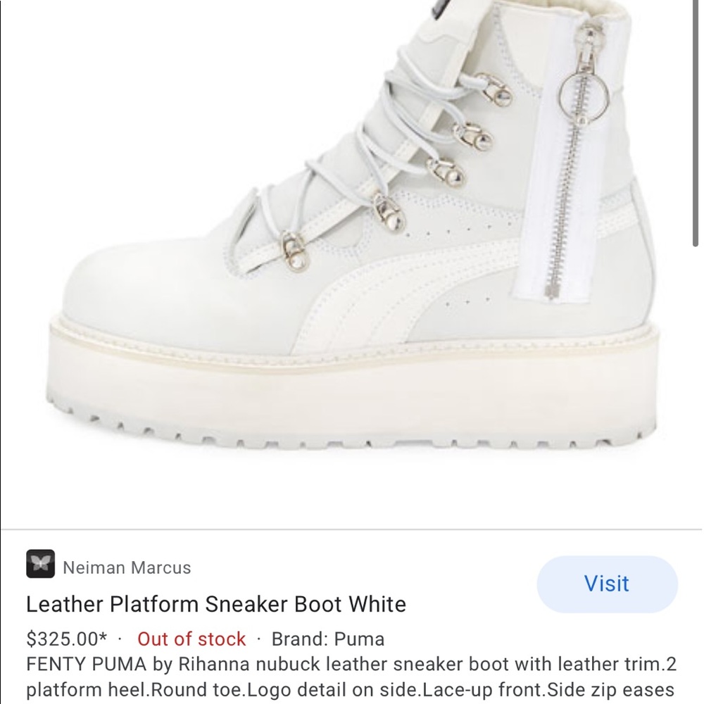 Leather Platform Sneaker Boot